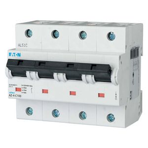 installatieautomaat (MCB) AZ C-karakteristiek 100A 4-polig 20kA
