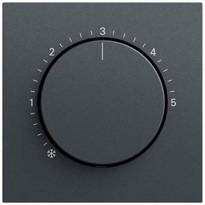 Afdekking ruimtetemperatuurregelaar System 70 antracit(gel.)