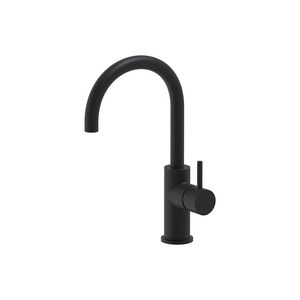 Wastafelmengkraan STILO draaibare hoge uitloop sprong 170mm mat zwart PED MAY