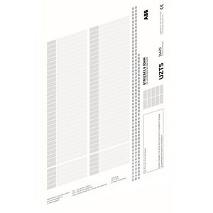 Stickervel/groepenkaart UK600 series