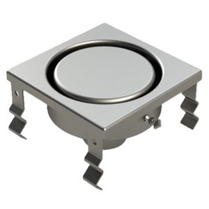 Roosterloze RVS doucheput 150x150 mm