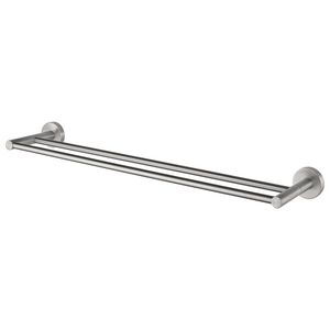 Dubbele handdoekhouder geborsteld 61cm KOSMOS