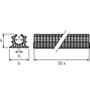 Master-leidingclip Classic 16x2mm VVE=500