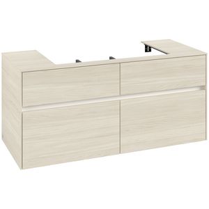 Wastafelonderkast Collaro 1200x548x500mm White Oak C087B0AA