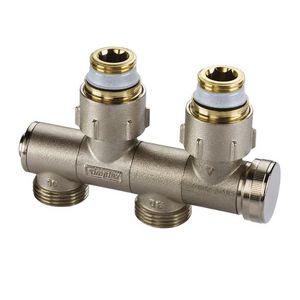 H-onderblok Variocon met aftap MM G1/2x3/4 EK Ni Simplex VVE=5