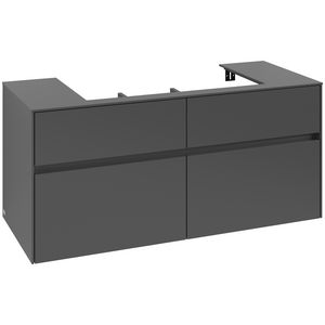 Wastafelonderkast Collaro 1200x548x500mm Graphite C08700VR