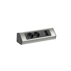 CASIA 2-kort-2x 230V RA+1x USB C/C chrgr 45W-2m RA (stekker