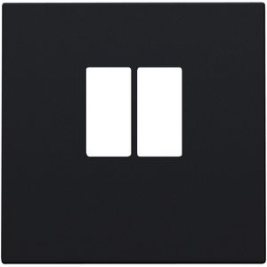 Afwerkingsset enkelvoudige luidsprekeraansl. black coated