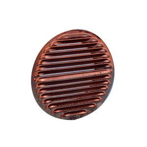 Roodkoper schoepenrooster Ø80mm