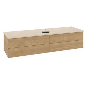 Wastafelonderkast Antao 1600x360x500mm Honey Oak L25153HN