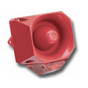 Signaalhoorn-flitslicht-combi AXL05 115 VAC Blauw