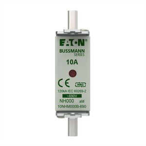 Zekering laagsp. 10A AC 690V NH000 aM dubbele melder VVE=3
