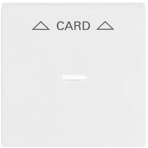 Centraalplaat afdekking v card-Schakelaar s-studiowit (1792-84)