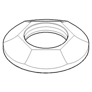 Rozet 60,6x11,3mm Dark Platinum gebors.