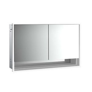 Led-Spiegelkast Ovak inbouw 1300mm 2 deur Achter Wit