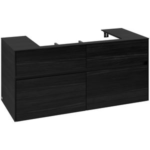 Wastafelonderkast Collaro 1200x548x500mm Black Oak C08700AB