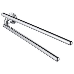 Dubbele handdoekhouder draaibaar chroom 46cm ALLURE