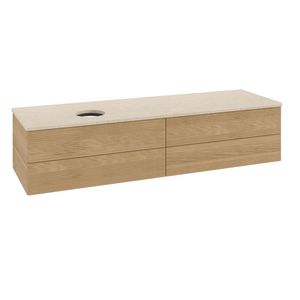 Wastafelonderkast Antao 1600x360x500mm Honey Oak L26113HN