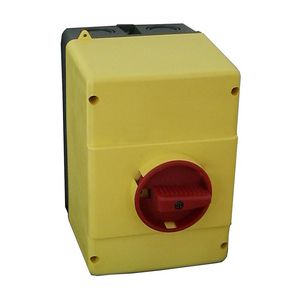 Behuizing met draaibediening MPX3 geel/rood