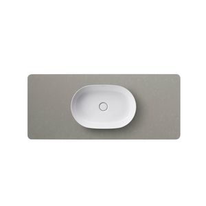 Kwartssteenconsole 1388x595x25mm grijs structuur