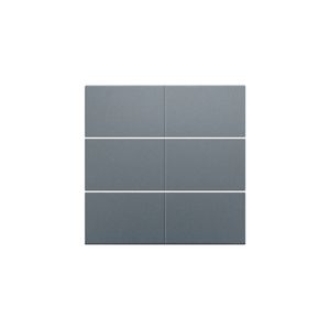 Afwerkingsset 6-voudige pot.vrij knop 24V blue grey