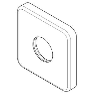 Rozet 65x65x9mm Champagne (22kt Goud)