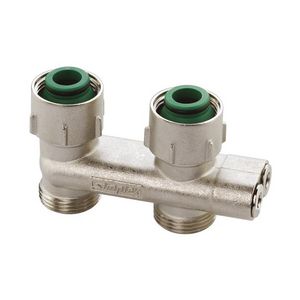 H-onderblok aanv/ret gekruist, recht MF G3/4x3/4 EK Ni Simplex VVE=5