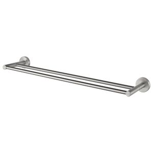 Dubbele handdoekhouder geborsteld 84cm KOSMOS