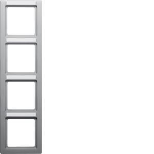 Afdekraam 4-v vert. tekstveld berker Q.1 alulook soft-finish