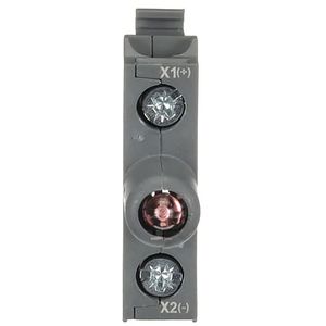 Verlichtingselement met LED rood bodem montage 12V DC