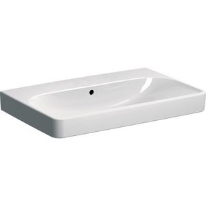 Smyle Square wastafel 75x48cm zonder kraangat met overloop
