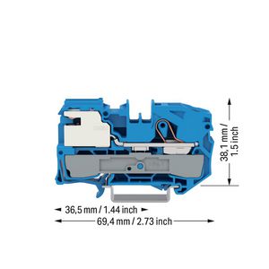 1-draads N-scheidingsklem 16 mm² blauw 2016-7114 VVE=25