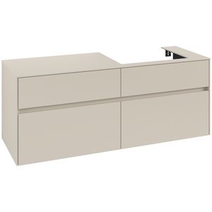 Wastafelonderkast Collaro 1400x548x500mm Cashmere Grey C086B0VN