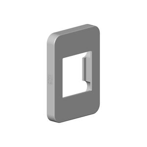 Rozet 78x55,5x9mm Dark Platinum gebors.