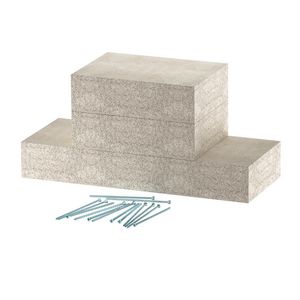 Wandaansluiting EI90 voor PLCD D090810 100x80 glasvezel gra