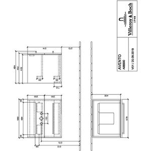 Wastafel onderkast Avento 580x514x452mm A88900VJ