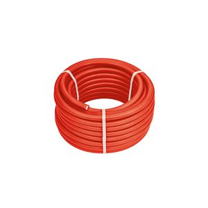 Rol a 25mtr. meerlagenbuis STANDARD alupex 16x2mm + mantelbuis  rood kleine kern 25cm