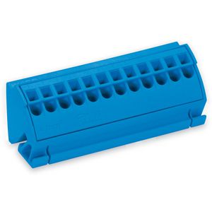 Aansluitblok verzamelrails 10x3 z. drukknop donkergr VVE=10