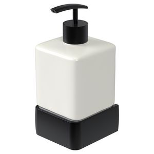 Zeepdispenser zwart aluminium keramiek ALINE