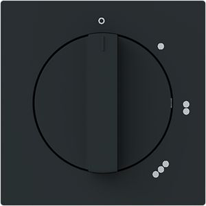 Centraalplaat 3-standen draaischakelaar 2710U art-matzwart (2542 DR/01-45M)