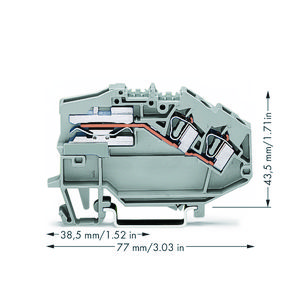 2-draads potentiaalvereffeningsklem 4mm² CAGE CLAMP VVE=50