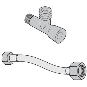 ViClean hoekstopkraan met wateraansluitslang