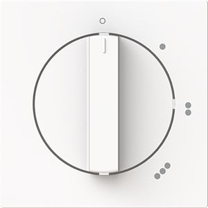 Centraalplaat 3-standen draaischakelaar 2710U art-matwit (2542 DR/01-44M)