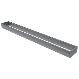 Enkele handdoekhouder grijs aluminium 60cm ALINE