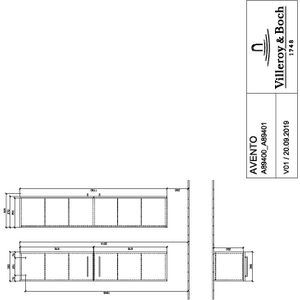 Hoge kast Avento 350 x 1760 x 372 mm Oak Kansas A89401RH