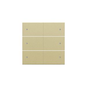 Afwerkingsset 6-voudige pot.vrij knop 24V Led gold