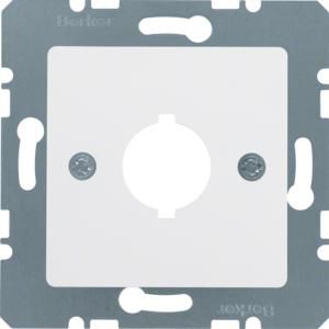 Centraalplaat met inbouwopening diam 188mm polarwit mat