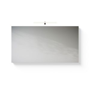 B-Line spiegel 600x650mm alu kader m. schakelaar v. optionele verlichting+spiegelverwarming