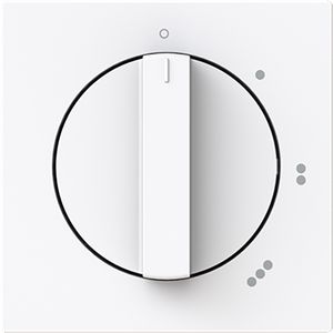 Centraalplaat 3-standen draaischakelaar 2710U art-wit (2542 DR/01-44G)