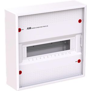 Installatiekast 12M 1R zonder deur RAL9016 AK612N2